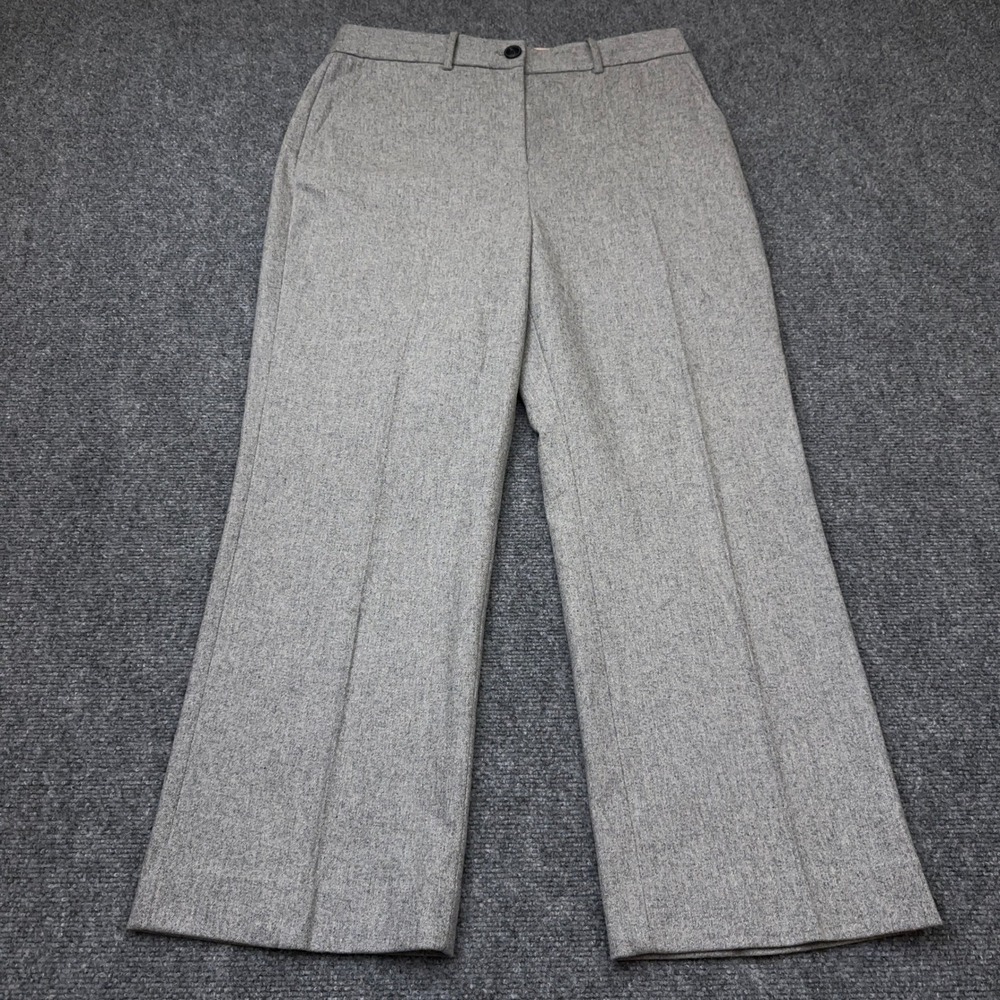 rag & bone Libby Crop Flare Pant Women's 10 Gray Wool Blend Trousers 32x27